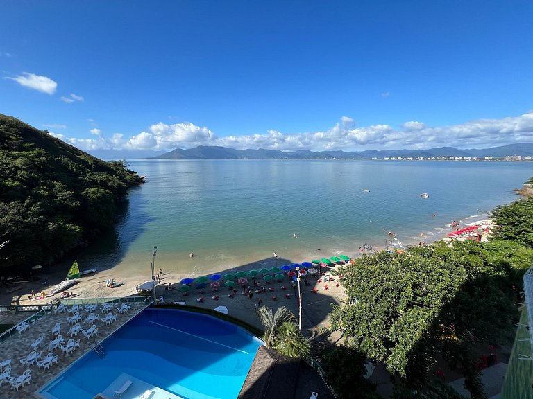 Maravilhoso Apto Beira-Mar Prainha, Caraguatatuba com Piscin