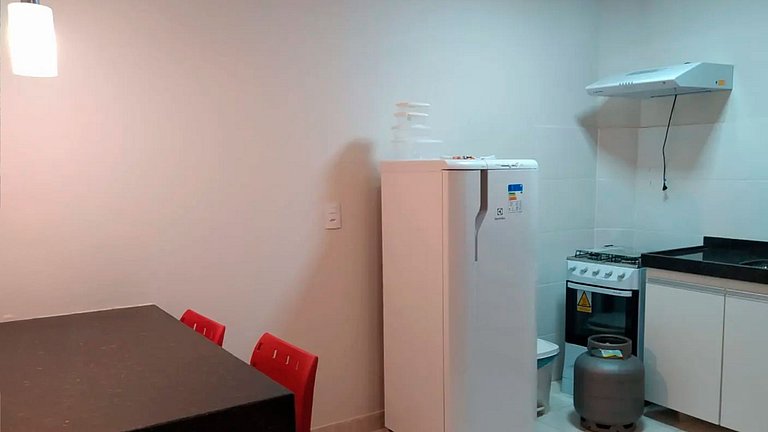 Chalé Confortável e Completo com piscina
