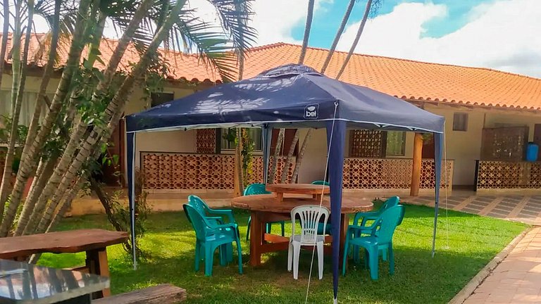 Chalé Confortável Completo com piscina