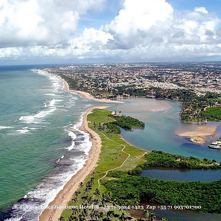 Kitnet com Piscina e Churrasqueira Compartilhadas