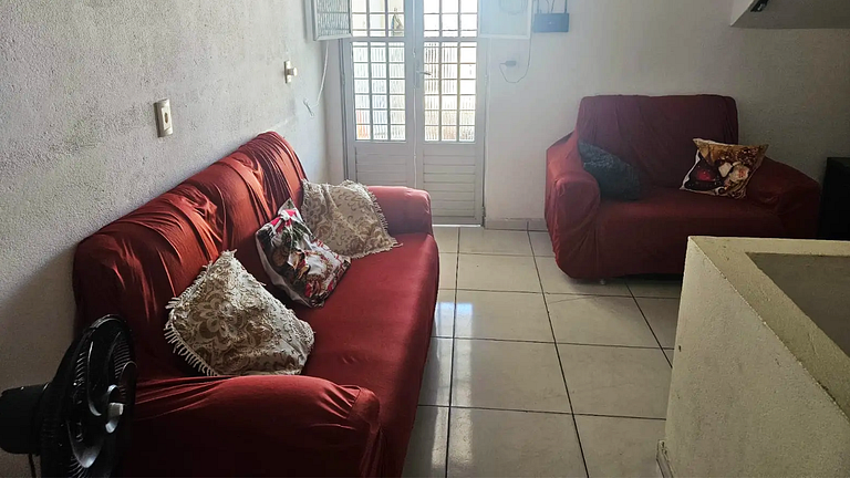 Casa 2 Quartos em Porto de Pedras c/ Ar e Wi-Fi