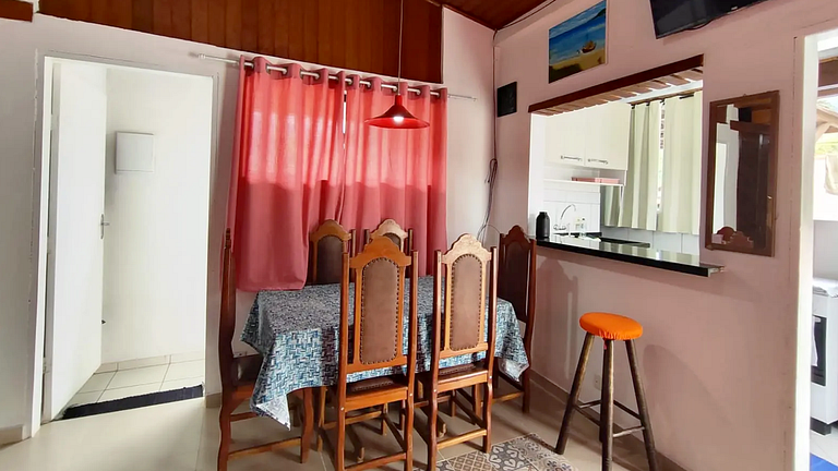 Casa Água Branca para até 8 - Perto da Praia