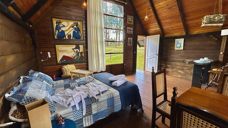 Seu Chalé Serra Catarinense : Wi-Fi e muito espaço