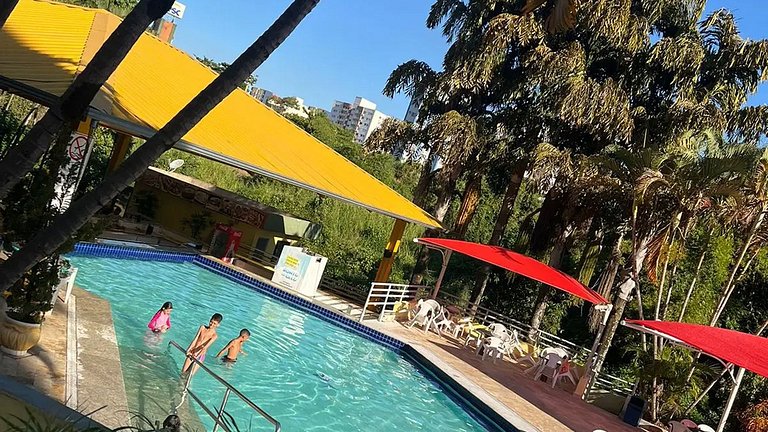 Caldas Novas: Apto Resort c/ 7 Piscinas 7 Pessoas