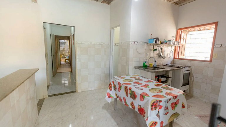 Casa para 8 Pessoas com Piscina e Churrasqueira