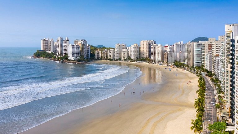 Guarujá: Apto p/ 6, Perto da Praia Pitangueiras
