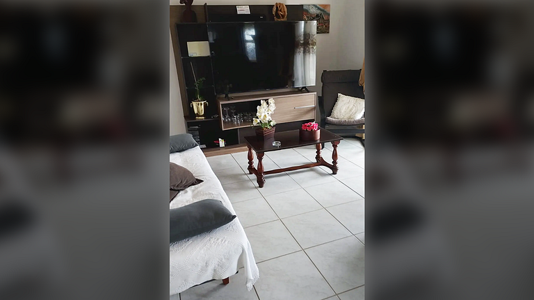 Caraguatatuba: Churrasqueira e Ar Condicionado