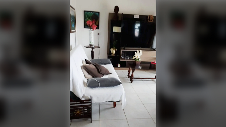 Caraguatatuba: Churrasqueira e Ar Condicionado