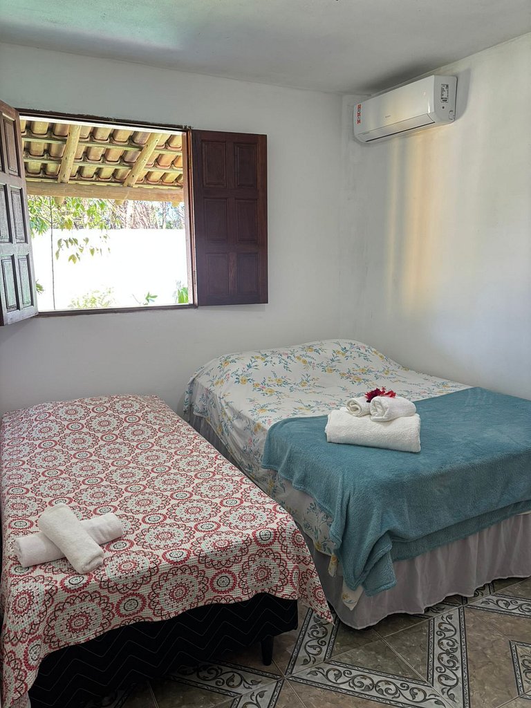 Refúgio em Caraíva: Ar Condicionado e Piscina