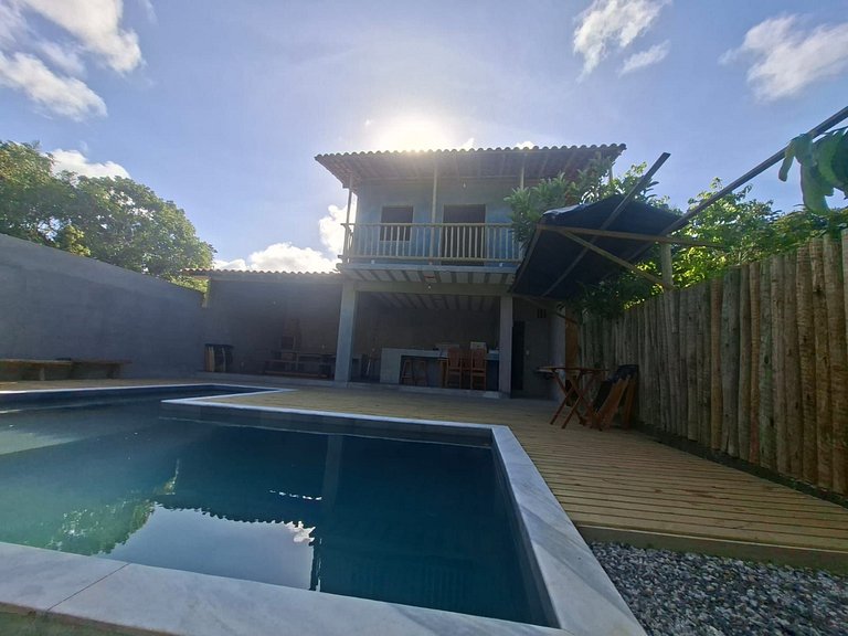 Refúgio em Caraíva: Ar Condicionado e Piscina
