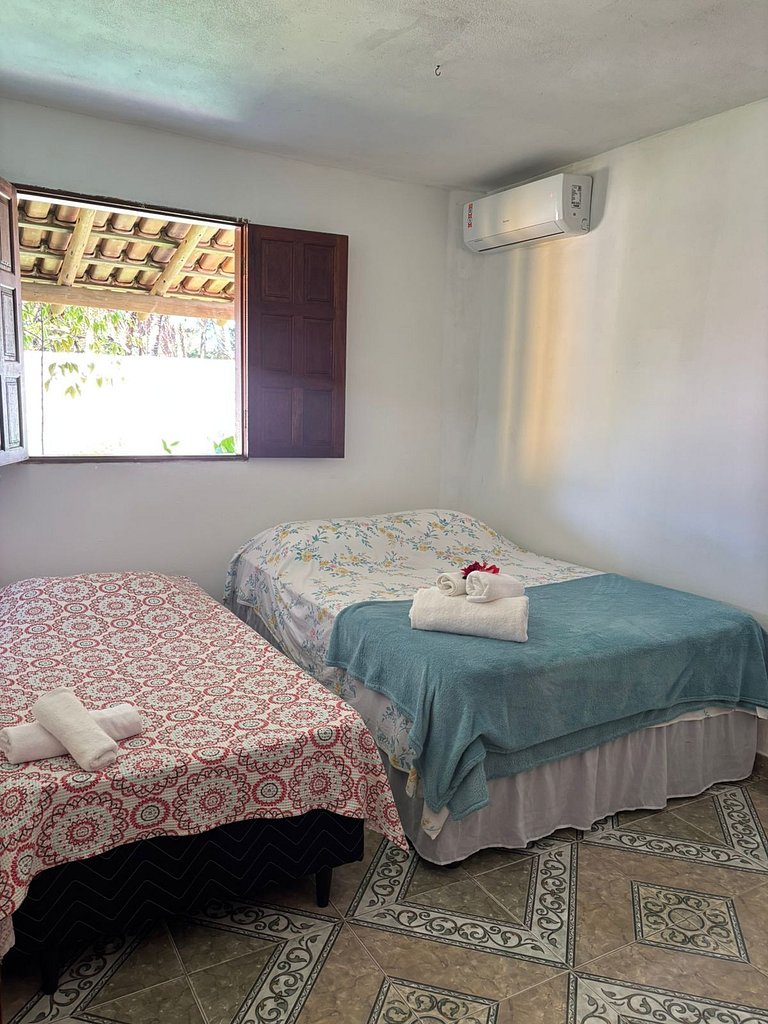 Refúgio em Caraíva: Ar Condicionado e Piscina