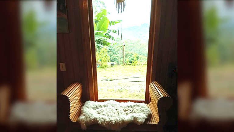 Cabana com Vista Montanha e Rio Capivari