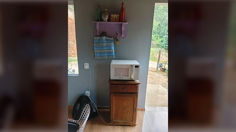 Cabana com Vista Montanha e Rio Capivari