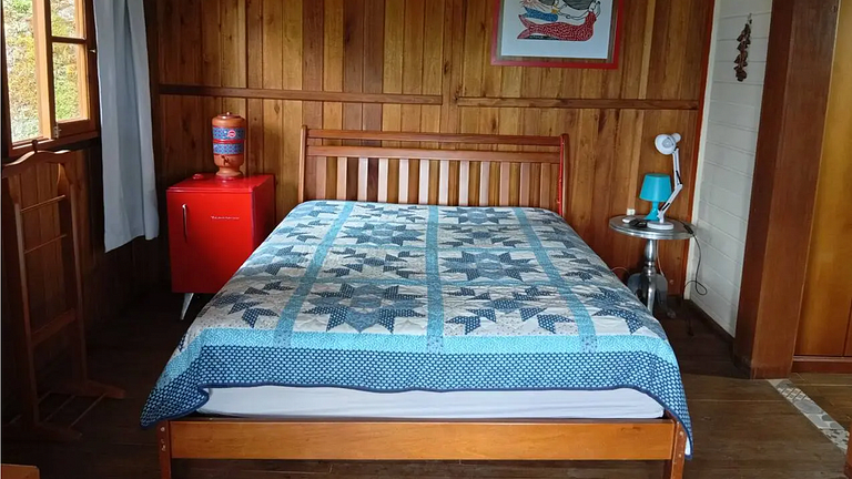 Cabana com Vista Montanha e Rio Capivari