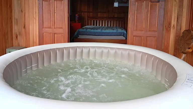 Cabana com Vista Montanha e Rio Capivari