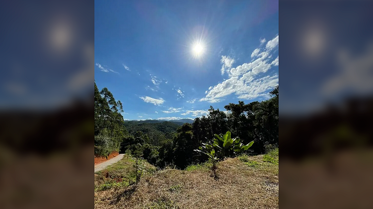 Cabana com Vista Montanha e Rio Capivari