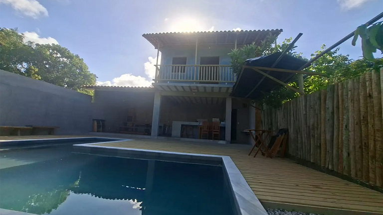 Refúgio em Caraíva: Ar Condicionado e Piscina