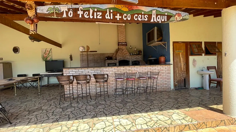 Iperó: Refúgio Familiar c/ Churrasqueira e Pets