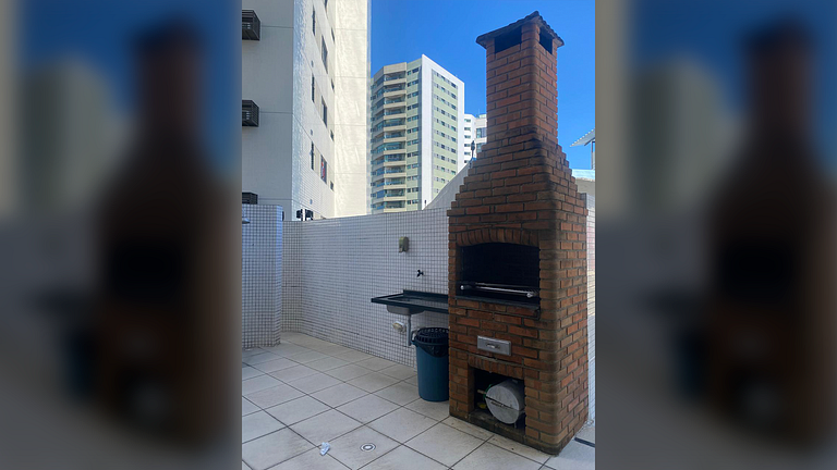 Recife Pina: Apto 100m da Praia - Piscina Garagem
