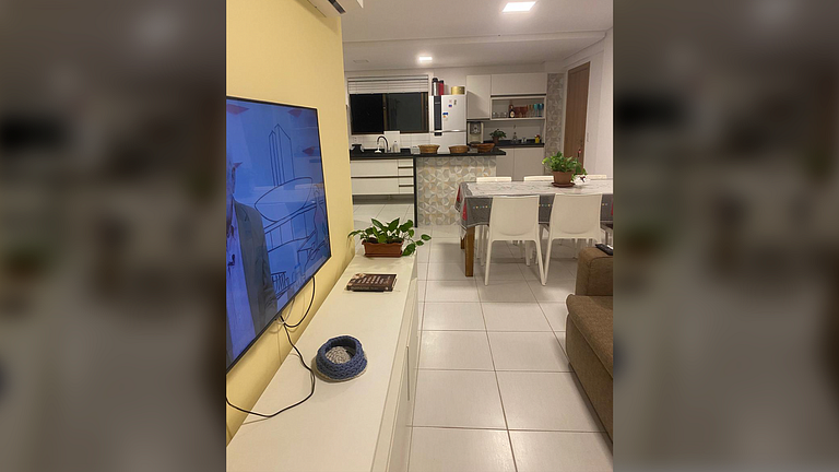 Muro Alto: Resort Pé na Areia p/ 7 Hóspedes