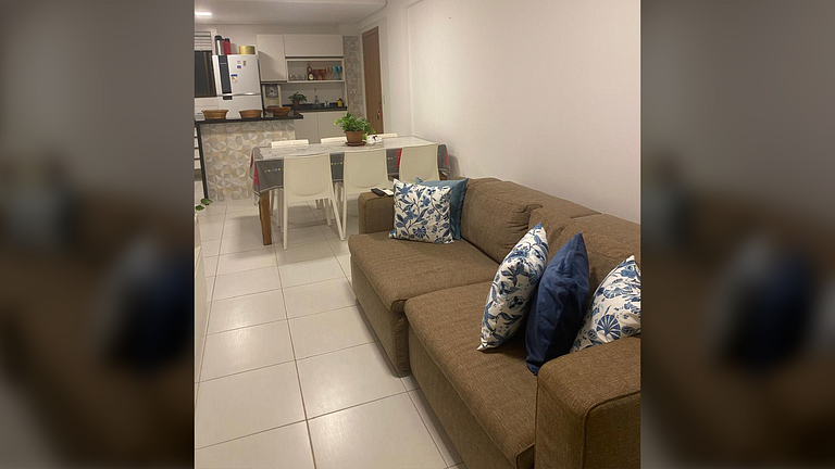 Muro Alto: Resort Pé na Areia p/ 7 Hóspedes