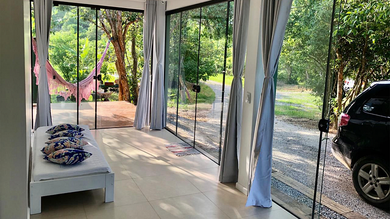 Casa Garopaba: Ar-Condicionado, Deck e Natureza